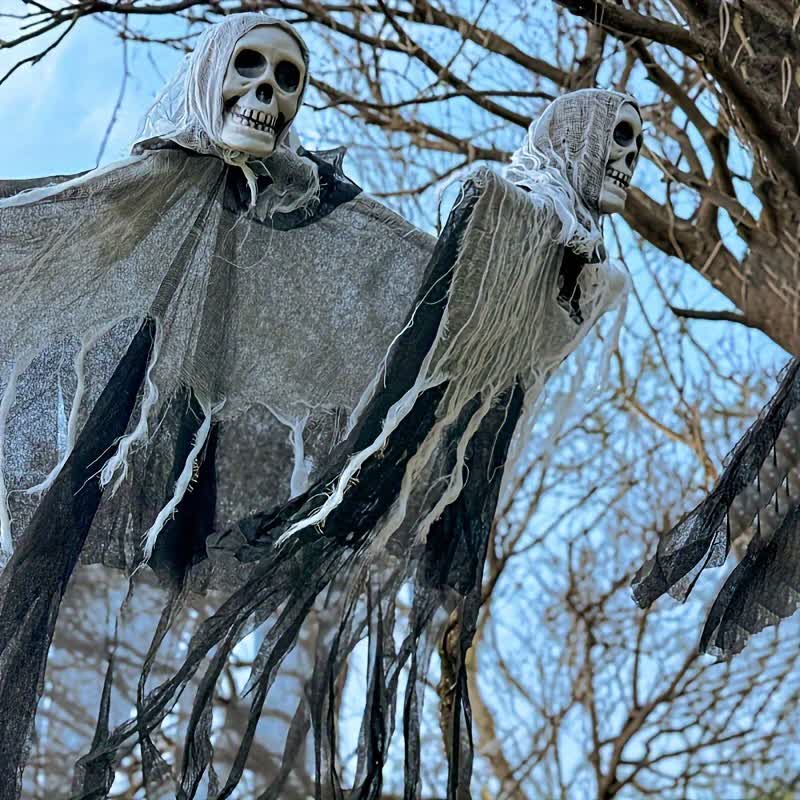 Halloween Skull Mesh Hanging Ornament  - image 2