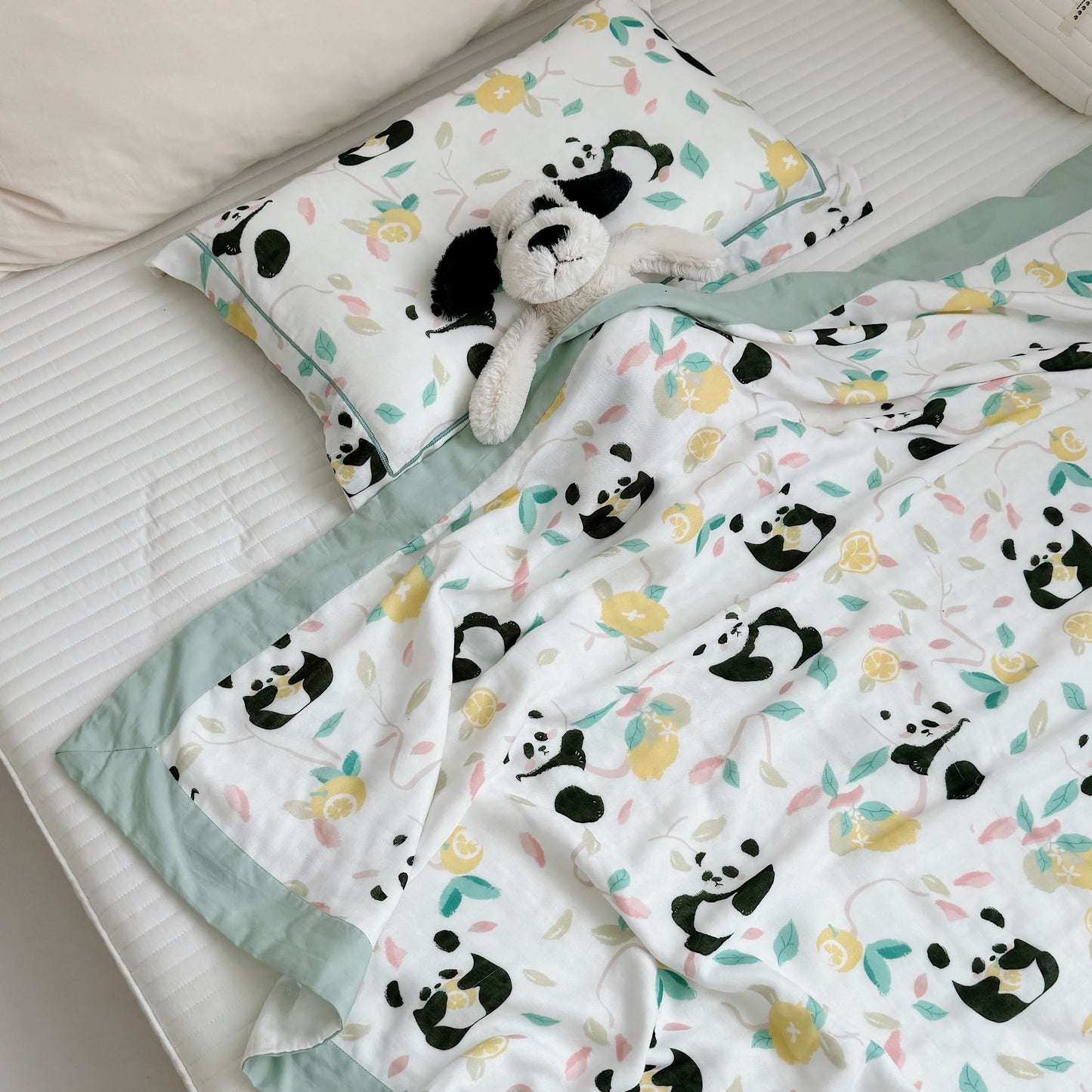 Panda Bamboo Fiber Baby Toddler Quilt - image 5