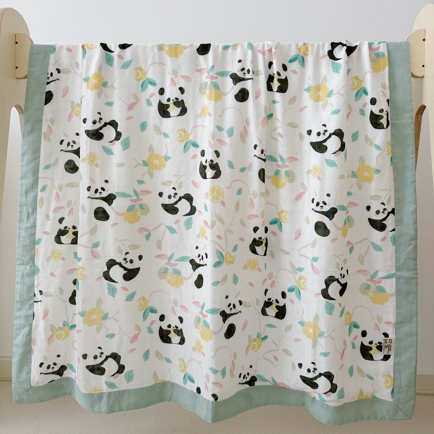Panda Bamboo Fiber Baby Toddler Quilt - image 7
