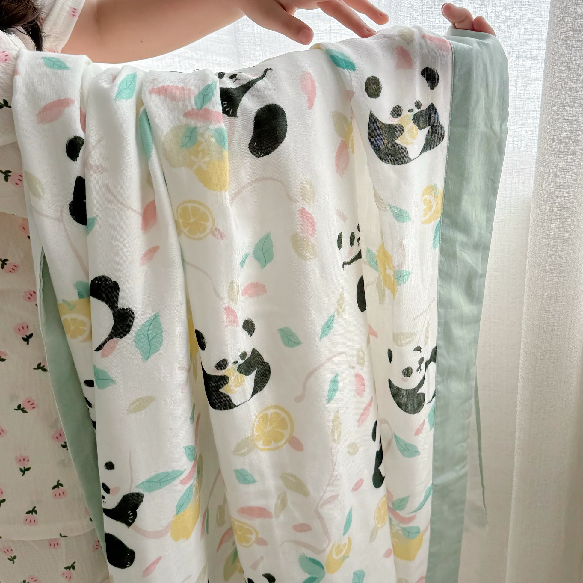 Panda Bamboo Fiber Baby Toddler Quilt - image 8