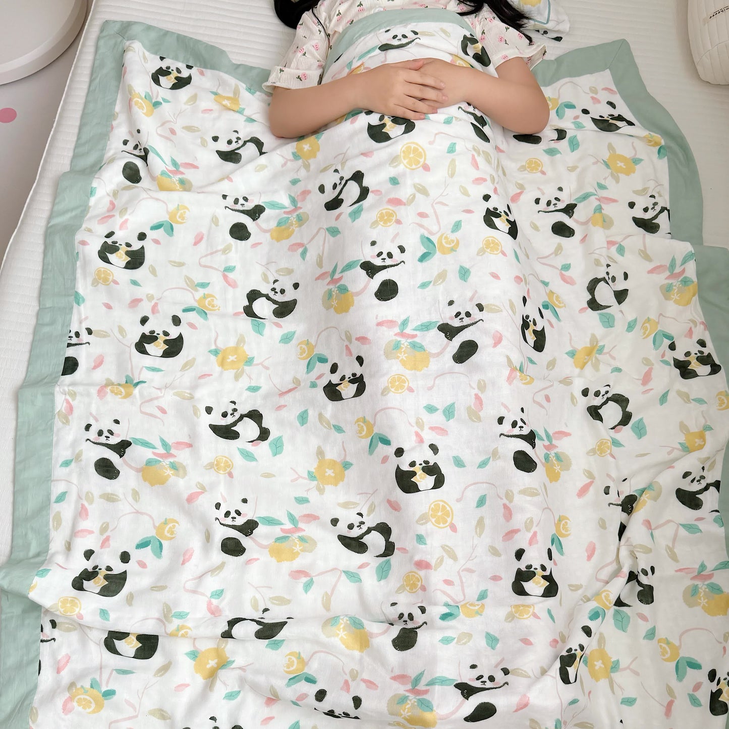 Panda Bamboo Fiber Baby Toddler Quilt - image 3