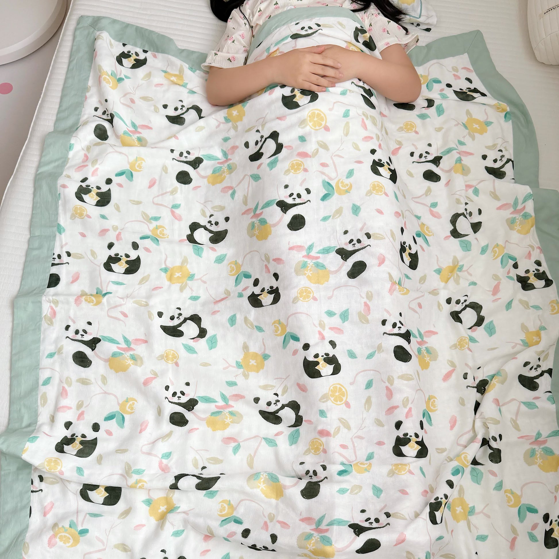 Panda Bamboo Fiber Baby Toddler Quilt - image 3