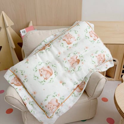 Squirrel Bamboo Fiber Baby Toddler Quilt - 1pc Pillowcase - 19" x 31" - image 11