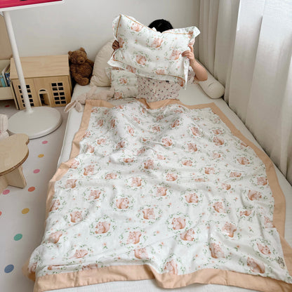 Squirrel Bamboo Fiber Baby Toddler Quilt - Quilt with 1pc Pillowcase - Twin - image 0