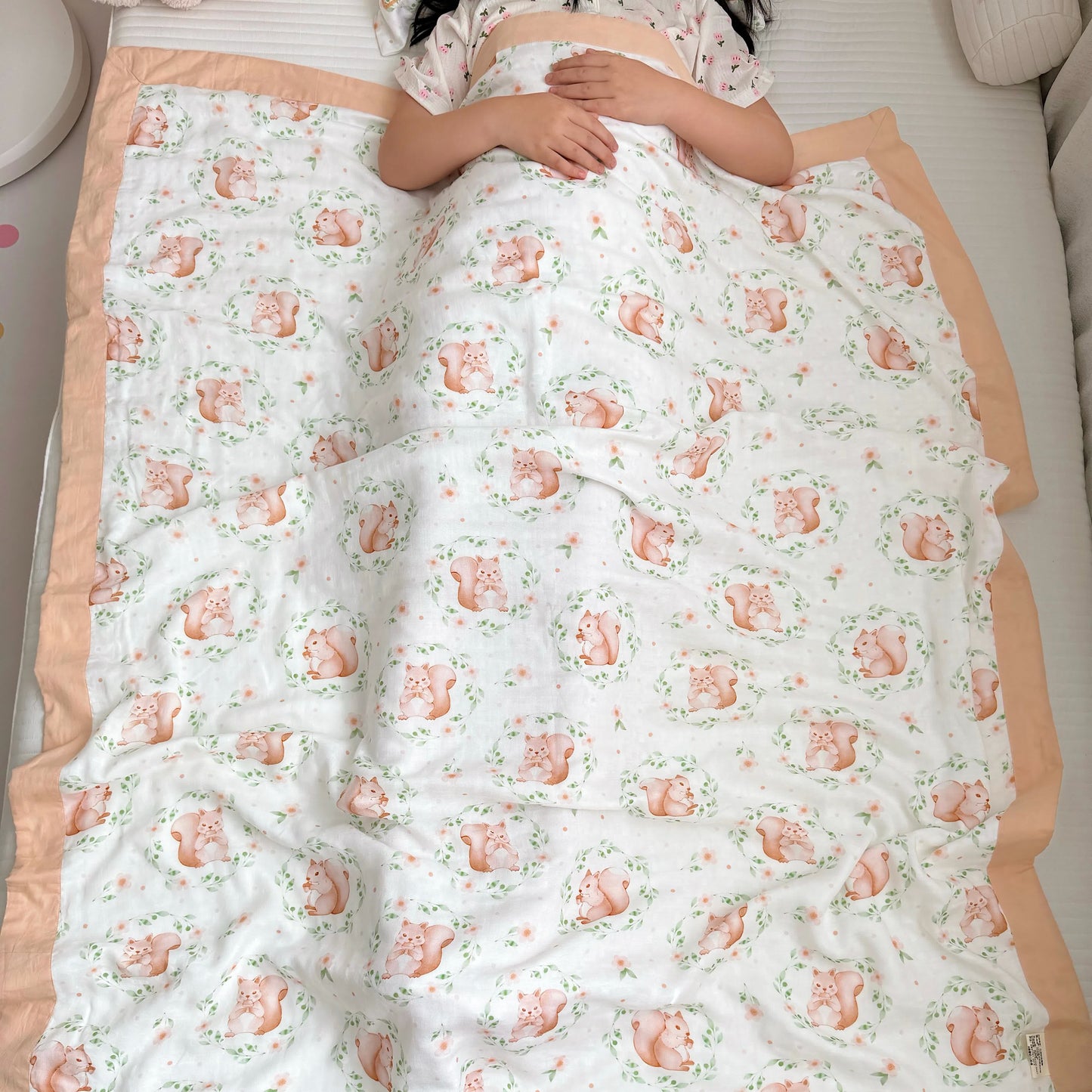 Squirrel Bamboo Fiber Baby Toddler Quilt - image 2