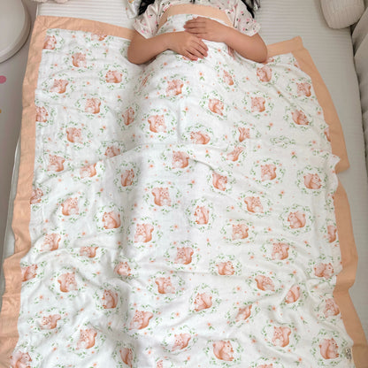 Squirrel Bamboo Fiber Baby Toddler Quilt - image 2