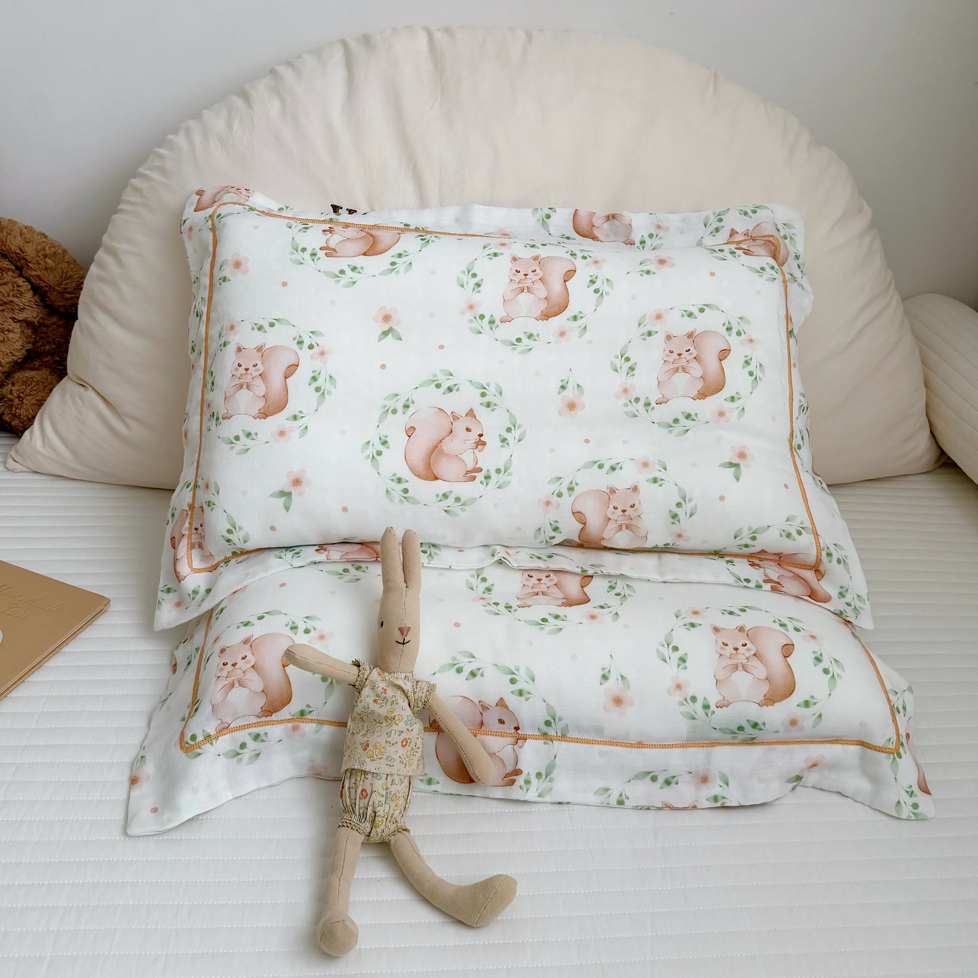 Squirrel Bamboo Fiber Baby Toddler Quilt - image 10