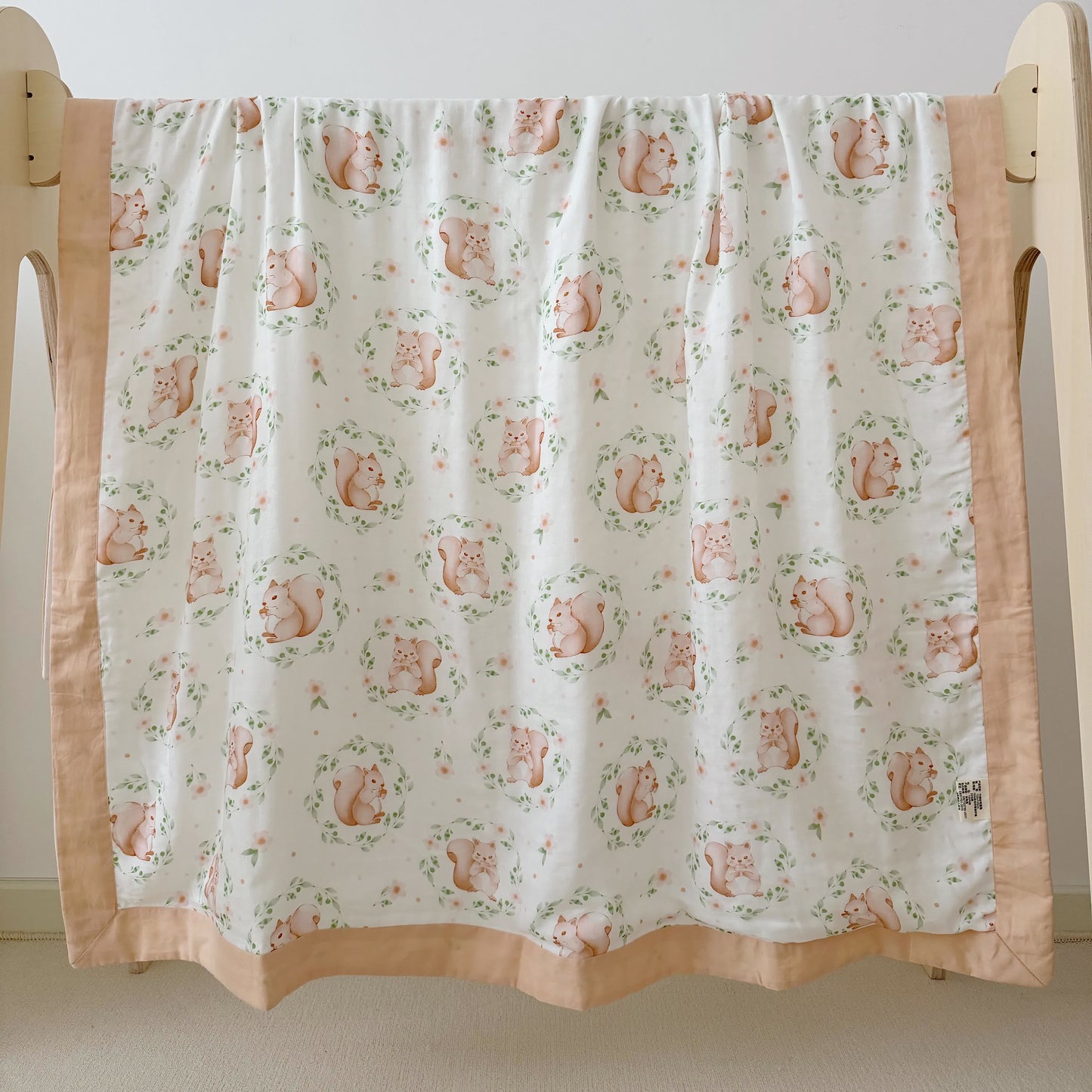 Squirrel Bamboo Fiber Baby Toddler Quilt - image 6