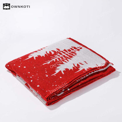 Christmas Snow Forest Shawl Blanket - image 1