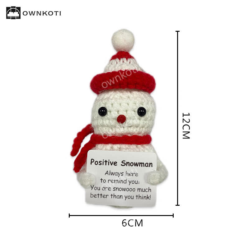 Emotional Support Christmas Festive Ornament - Snowman - image 1