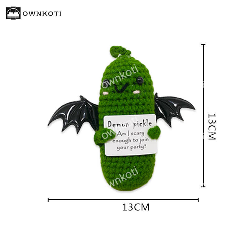 Halloween Winged Ghost Crochet Ornament - Cucumber - Standard - image 3