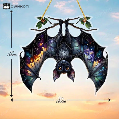 Halloween Acrylic Bat  Window Hanging - B - 5PCS - image 4