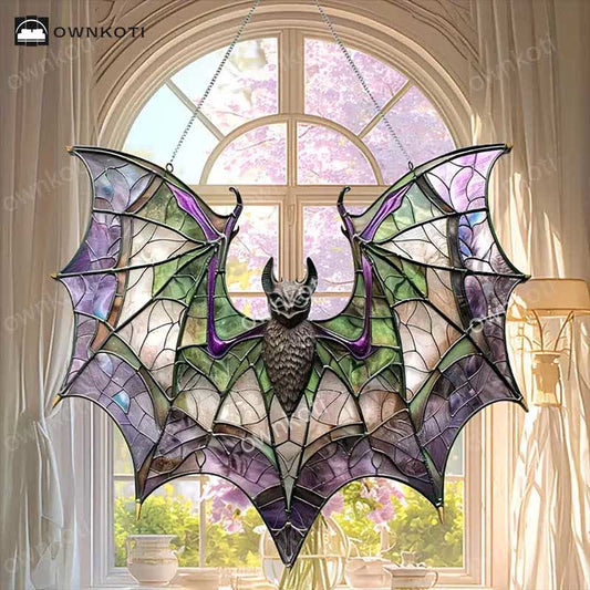 Halloween Acrylic Bat  Window Hanging - A - 5PCS - image 0