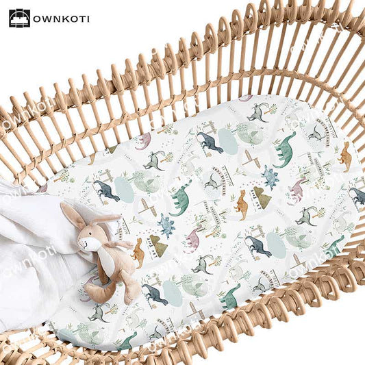 Dinosaur Stretchy Soft Bassinet Sheet - Standard - image 0