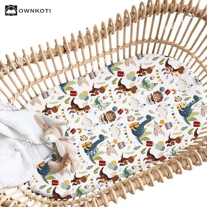  Soft Elastic Moses Basket Bassinet Sheet - image 1