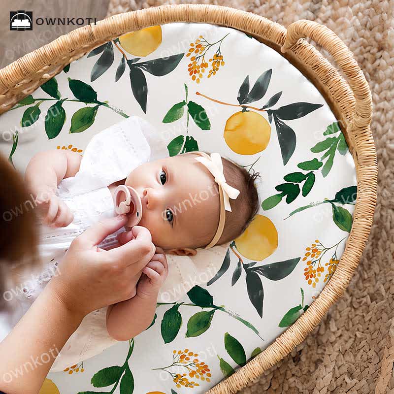  Rural Orange Soft Elastic Bassinet Sheet - Standard - image 0