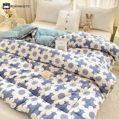 Refresh Flower Washed Cotton Warm Quilt - image 3