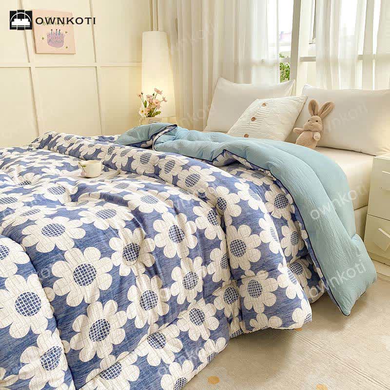 Refresh Flower Washed Cotton Warm Quilt - King - image 0