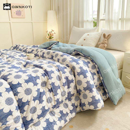 Refresh Flower Washed Cotton Warm Quilt - King - image 0