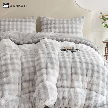 Double Fleece Warm Blanket with Quilt Core - image 5