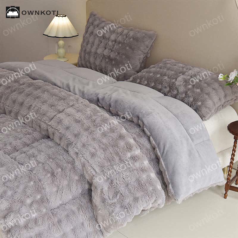 Double Fleece Warm Blanket with Quilt Core - image 14