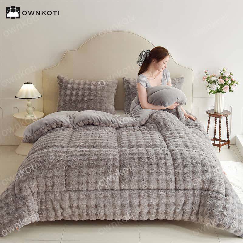 Double Fleece Warm Blanket with Quilt Core - image 13