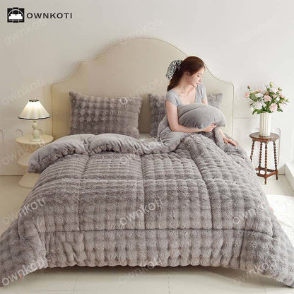 Double Fleece Warm Blanket with Quilt Core - image 13