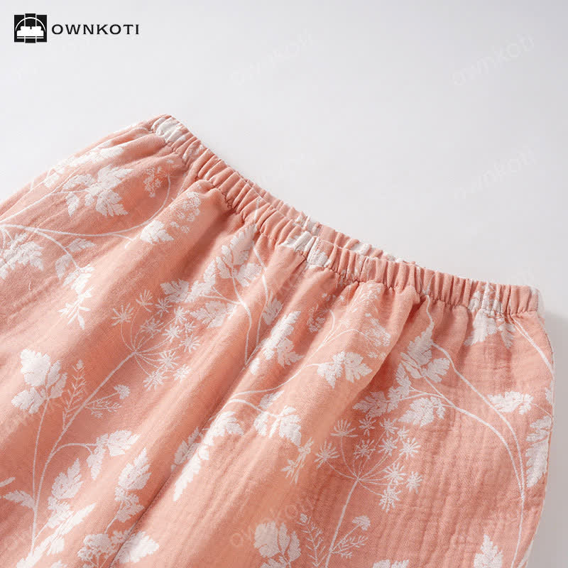 Pure Cotton Yarn-dyed Jacquard Pajama Set - image 9