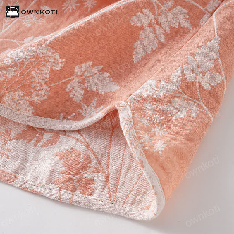 Pure Cotton Yarn-dyed Jacquard Pajama Set - image 5