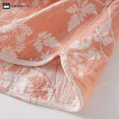 Pure Cotton Yarn-dyed Jacquard Pajama Set - image 5