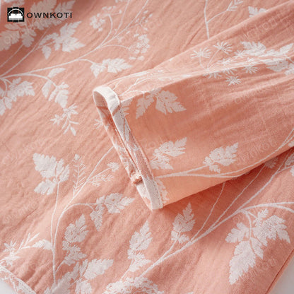 Pure Cotton Yarn-dyed Jacquard Pajama Set - image 8