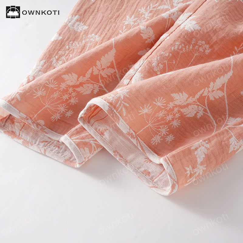 Pure Cotton Yarn-dyed Jacquard Pajama Set - image 10