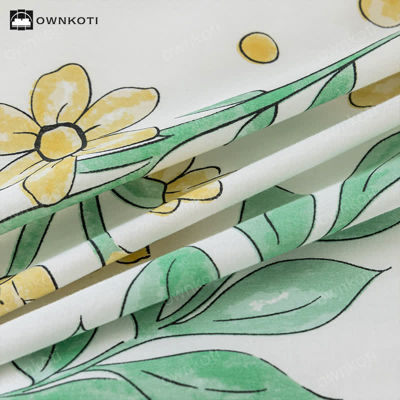 Pure Cotton Floral Crib Bedding Set(3PCS) - image 3