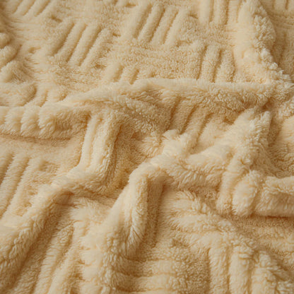  Simple Fleece Winter Warm Fitted Sheet - image 4