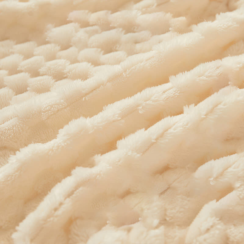 Warm Fleece Solid Color Fitted Sheet - image 5