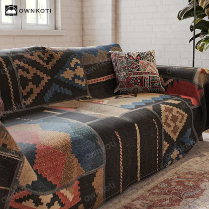 Chic Geometric Multifunctional Couch Cover - image 1