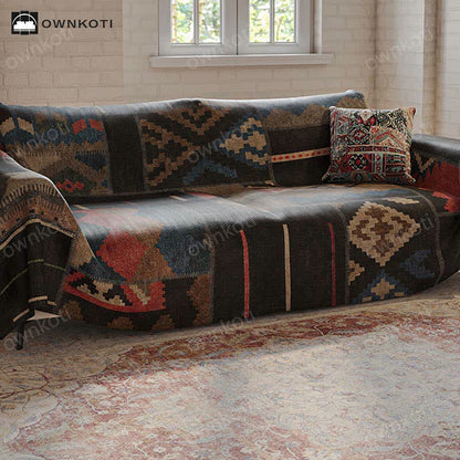 Chic Geometric Multifunctional Couch Cover - image 2