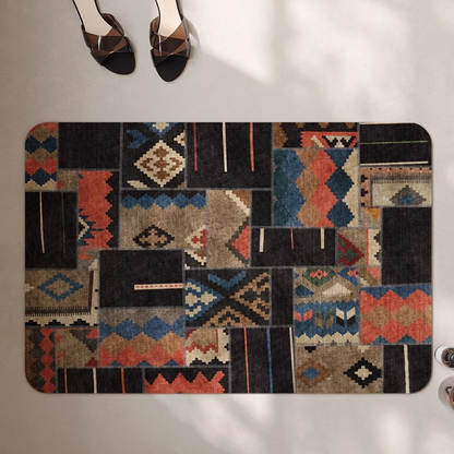 Luxurious Geometric Anti-slip Soft Bath Mat - image 1