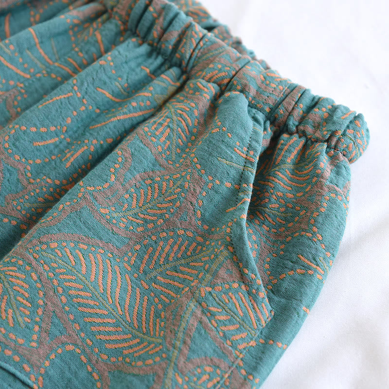 Yarn-dyed Floral Cotton Nightwear Set - image 7