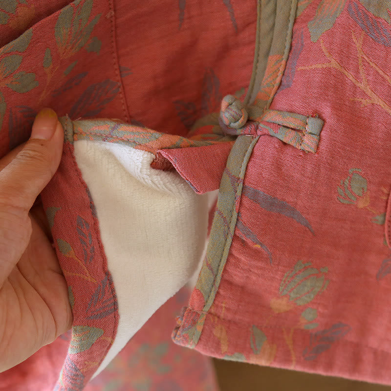 Yarn-dyed Floral Cotton Flannel Pajama Set - image 4