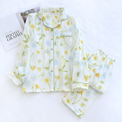 Rural Daisy Cotton Gauze Cardigan Pajama Set - image 10