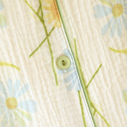 Rural Daisy Cotton Gauze Cardigan Pajama Set - image 3