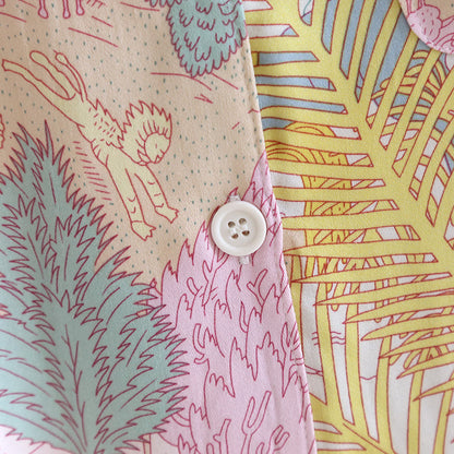 Satin Long Sleeve Rural Pajama Set - image 4