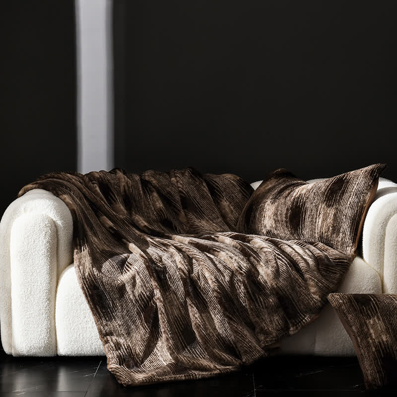 Soft Velvet Vintage Sofa Throw Blanket - 79"W x 90"L - image 0