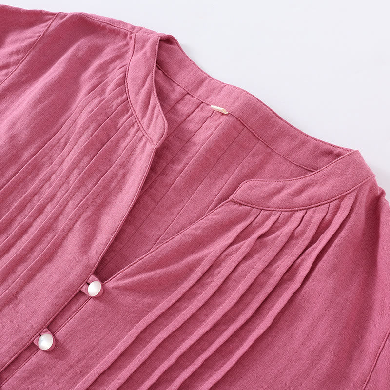 Floral Casual Cotton Gauze Pajama Set - image 1