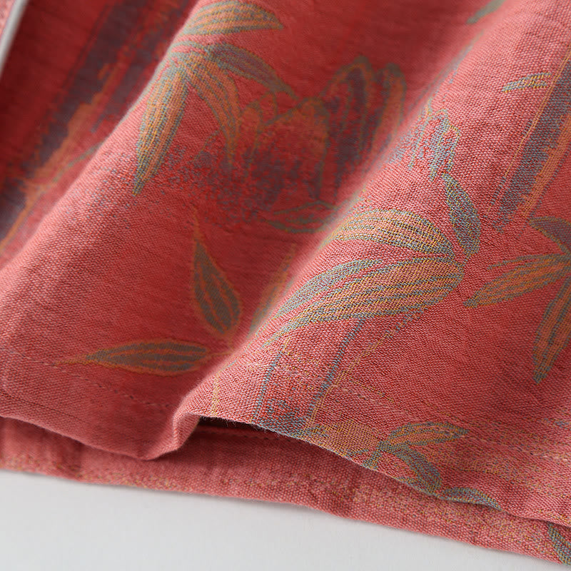 Yarn-dyed Rural Bamboo Cotton Gauze Pajama Set - image 8