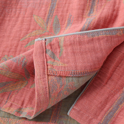 Yarn-dyed Rural Bamboo Cotton Gauze Pajama Set - image 4