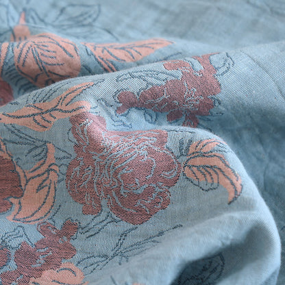 Jacquard Floral Cotton Round-neck Loungewear Set - image 7