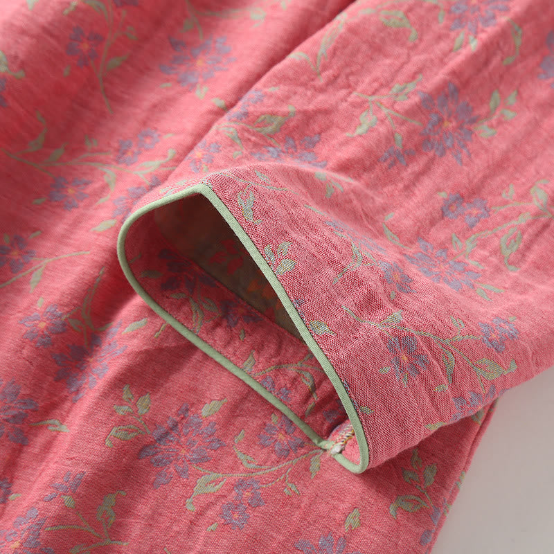 Yarn-dyed Jacquard Soft Cotton Nightdress - image 4