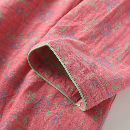 Yarn-dyed Jacquard Soft Cotton Nightdress - image 4